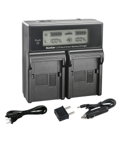 Kastar Battery and AC LCD Dual Fast Charger Replacement for CH04-VC296G-B