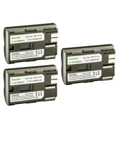 Kastar 3-Pack BP-511 Battery Replacement for Canon BP-508 BP-511 BP-511A BP-512 BP-512A BP-514 BP-522 BP-535 Battery, Canon CB-5L CG-580 Charger, Canon Battery Grip BG-E2N