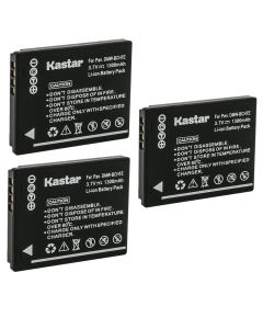 Kastar 3-Pack DMW-BCH7E Battery Replacement for Panasonic DMW-BCH7 DMW-BCH7E, DMW-BCH7PP DMW-BCH7GK Battery, Panasonic DE-A75 DE-A75B, DE-A76 Charger