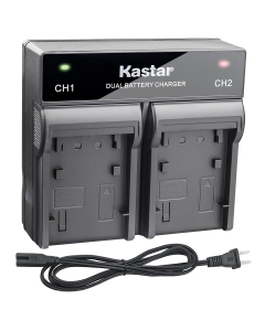 Kastar Fast Dual Charger for Nikon EN-EL3e ENEL3e Battery and Nikon D100 D100SLR D200 D300 D300S D50 D50S D70 D70S D700 D80 D90 DSLR Cameras (Color: Gray)