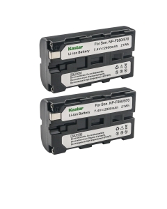 Kastar 2-Pack NP-F570 Battery 7.4V 2900mAh Replacement for Sony HXR-NX5 HXR-NX5R MPK-DVF4 MVC-CD1000 MVC-CD400, DSC-CD100 DSC-CD250 DSC-CD400 DSC-D700 Camera