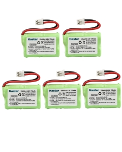 Kastar 5-Pack 4.8V 170mAh Ni-MH Battery Replacement for Dogtr SDT00-11907, Sportdog Dog Collar Battery, 4SN-1/4AAA15H-H-JP1, 650-058, DC-17, DC-17_5, Kinetic MH120AAAL4GC, RFA-417