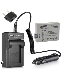 Kastar LP-E5 Battery and Charger Replacement for Canon EOS Rebel XS, Rebel XSi, Rebel T1i, EOS 1000D, EOS 450D, EOS 500D, Kiss F, Kiss X2, Kiss X3 Camera