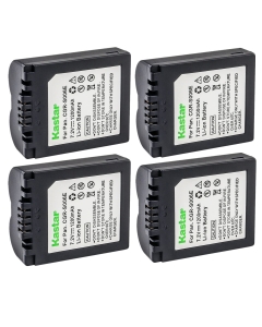 Kastar 4-Pack CGA-S006 Battery Replacement for Panasonic CGA-S006, CGA-S006e, CGR-S006, CGR-S006e, DMW-BMA7 Battery, Panasonic DE-A44, DE-994, DE-994A Charger