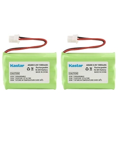 Kastar 2-Pack 3.6V 1000mAh Battery Replacement for Bell Equipment (Sonecor) BE900FA, Bell South 9488, B655, GH2400, GH5862SLEX-3, GH9457, GH9487, GH9488, Clarity C4205, C600, W425, Columbia CTA300