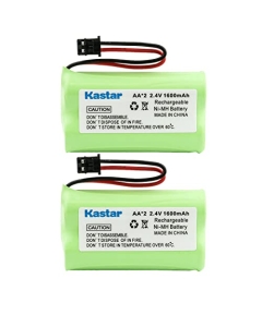 Kastar 2-Pack Battery Replacement for Panasonic HHR-P506, HHR-P506A, HHR-P506A1B, Type 17 HHR-15F2G1 PQHHR150AAZ1, PQHHR150AA21, PQP506SVC, MHP506A, HSCO506, HSCOC06 KX-TG2000B Handset