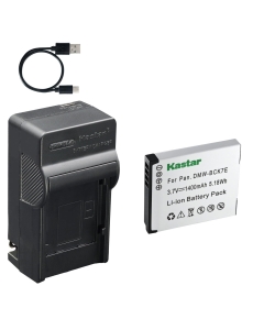 Kastar 1-Pack Battery and AC & USB-C Charger, Compatible with Panasonic DMW-BCK7 DMW-BCK7E DMW-BCK7PP NCA-YN101 and Lumix DMC-FH2 FH5 FH6 FH7 FH8 FS16 FS22 FS45 FX77 FX80 TS25 TS30 SZ1 SZ7 Cameras