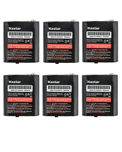 Kastar 6-Pack Ni-MH Battery 3.6V 1650mAh Replacement for Motorola Radios ULFRS4002A, ULFRS-4002A, KEM-ML36100, 1532, 56315, TalkAbout EM1000A, TalkAbout, TalkAbout T260TP, TalkAbout T5330