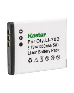 Kastar 3.7V,1350mAh,Li-ion,Replacement Digital Camera Battery for Olympus FE-4020, FE-4040, FE-5040, X-940,Compatible Part Numbers:LI-70B