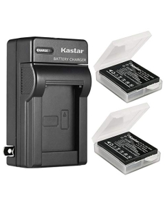 Kastar 2-Pack Battery and AC Wall Charger Replacement for Leica BP-DC4 BPDC4 Battery, Leica BC-DC4 BC-DC4-E Charger, Leica C-LUX1, D-LUX2, D-LUX3, D-LUX4 Digital Cameras