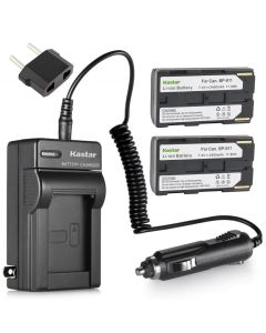 Kastar BP911 Battery (2-Pack) + Charger for Canon BP-911, BP-911K, BP-914, BP-915 and Canon ES6500V, ES7000es, ES7000V, ES8000V, ES8100V, ES8200V, ES8400V, ES8600 Camera