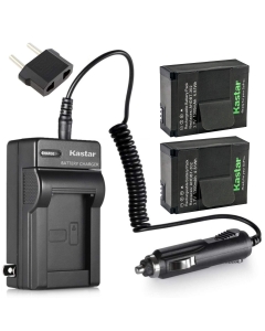 Kastar GOPRO3 Battery (2-Pack) and Charger Kit for GoPro HD HERO3, HERO3+, AHDBT-302 Work with GoPro AHDBT-201, AHDBT-301, AHDBT-302