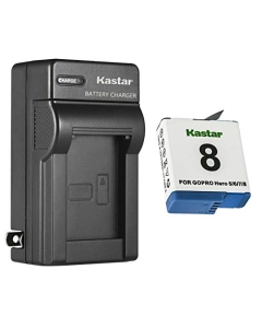 Kastar 1-Pack Battery and AC Wall Charger Replacement for HERO6 Black, Hero 6 HD Black, HERO6 Silver, Hero 6 HD Silver, Hero 5 Action Camera, HERO5 Black, Hero 5 HD Black, HERO5 Silver Action Camera