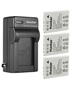 Kastar 3-Pack Battery and AC Wall Charger Replacement for Nikon Cool-Station MV-11, Cool-Station MV-12, Coolpix P1, Coolpix P2, Coolpix S1, Coolpix S2, Coolpix S3, Coolpix S5, Coolpix S6, Coolpix S7