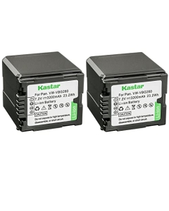Kastar 2-Pack Battery Replacement for VW-VBG260 AG-AC7 AG-AF100 AG-HMC40 AG-HMC80 AG-HMC150 HDC-HS250 HDC-HS300 HDC-HS700 HDC-SD600 HDC-SD700 HDC-SDT750 HDC-TM300 HDC-TM700 SDR-H80 Cameras
