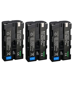 Kastar NP-F580 Battery 7.4V 3500mAh Replacement for Bosma G1 Pro 8K Camera (MFT), Bosma NP-F570 NP-F770 NP-F970 Battery (3-Pack)