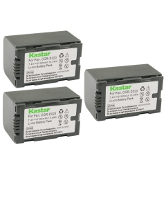 Kastar 3-Pack CGR-D16 Battery Replacement for Panasonic CGA-D220E/1B, CGR-D16, CGR-D16A/1B, CGR-D16R, CGR-D16S, CGR-D16SE/1B, CGR-D220, CGR-D220A/1B, CGR-D220E/1B, CGA-D28, CGA-D28A/1B Battery