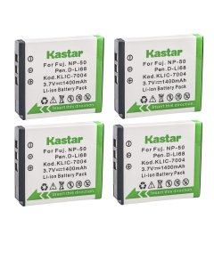 Kastar Battery 3-Pack Replacement for Fujifilm NP-50, Kodak KLIC-7004, Pentax D-Li68, Fujifilm FinePix F600EXR F660EXR F665EXR, Kodak EasyShare M1033 M1093 M2008 V1073 V1273 V1233 V1253 Zi8 Zx3 Zi12