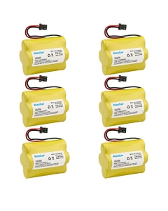 Kastar 6Pack 4.8V 2200mAh NiMH Battery Replacement for Uniden Bearcat Sportcat BC-245, BC245XLT, UBC245XLT, BC246XLT, BC250, BC-250, BC250D, BC296, BC296D, SC-140, SC140, SC140B, SC-150, SC150, SC150B