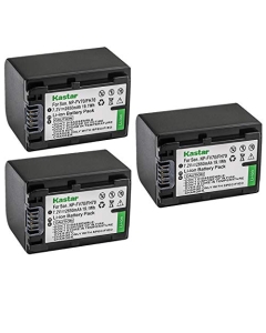 Kastar Battery (3-Pack) Replacement for Sony HDR-PJ780 HDR-PJ790 HDR-PJ810 HDR-PJ820 HDR-PJ820E HDR-TD10 HDR-TD20 HDR-TD30 HDR-XR150 HDR-XR155 HDR-XR160 HDR-XR260 HDR-XR350 HDR-XR350VE HDR-XR550