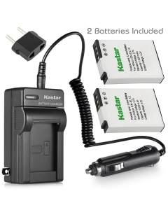 Kastar Battery (X2) & AC Travel Charger for Nik EN-EL12, ENEL12, MH-65 Coolpix S9900, S9700, AW120, S9500, AW110, S70, S9600, S6300, S6200, S8100, S9100, S800c, S31 Digital Cameras + More