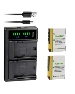 Kastar 2-Pack KLIC-7002 Battery and LTD2 USB Charger Replacement for Kodak KLIC-7002 K7002 Battery, Kodak EasyShare V530, EasyShare V603, EasyShare V530 Zoom, EasyShare V603 Zoom Camera