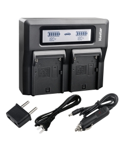 Kastar Fast Dual LCD Charger for Canon LP-E8 LPE8 LC-E8 and Canon EOS Rebel T2i, Rebel T3i, Rebel T4i, Rebel T5i, Canon EOS 550D, EOS 600D, EOS 650D, EOS 700D, EOS Kiss X4, Kiss X5, EOS X6 Cameras