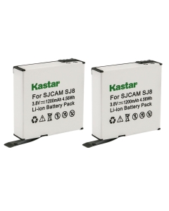 Kastar 2-Pack SJ8 Battery Replacement for SJCAM SJ8 Star, SJCAM SJ8B Battery, SJCAM SJ8 Star Sport Camera, SJCAM SJ8 Star 4K Ultra HD Action Camera