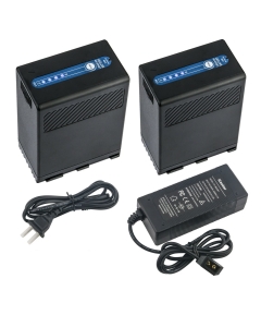 Kastar 2-Pack BP-A68 Battery and D-Tap Fast Charger Compatible with Canon EOS C220B PL Mount 4K UHD Digital Cinema Camera, EOS C300 MarkII PL Cinema EOS Camera, EOS C300 Mark III Digital Cinema Camera