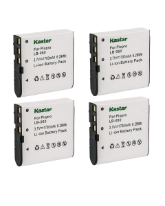 Kastar 4-Pack Battery Replacement for Rekam Bizzaro HDC-2531, Bizzaro HDC-2532, Rekam PREZIO HDC-3531, PREZIO HDC-3533, PREZIO HDC-3535, Rich DVH Series DVH-R30, DVH-R50, DVH-R55, DVH-566, DVH-566II