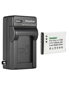Kastar 1-Pack Battery and AC Wall Charger Replacement for Olympus Li-70B Li70B Battery Li-70C Li70C Charger, Olympus VG-140, VG-145, VG-150, VG-160, VR-120, VR-130, VR-140, VR-145, X-940, X-990 Camera