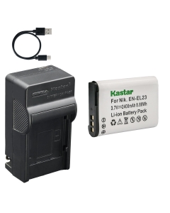 Kastar 1-Pack Battery and AC & USB-C Charger, Compatible with Nikon EN-EL23, Coolpix B700, P600, P610, P610s, P900, P900s, S810c, with MH-67 and MH-67P Charger Models