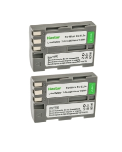 Kastar 2-Pack EN-EL3E Battery Replacement for Nikon D100, Nikon D100SLR, Nikon D200, Nikon D300, Nikon D300S, Nikon D50, Nikon D50S, Nikon D70, Nikon D70S, Nikon D700, Nikon D80, Nikon D90 Camera
