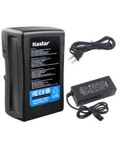 Kastar Charger and BP-GL201 Broadcast Battery Brick 14.8V 13600mAh 201Wh for Sony V Mount, V Lock, HDW-800P PDW-850 DSR-650P PDW-680 HDW-F900R HDW-800P PMW-F55 PMW-F5 Professional Video Camcorder