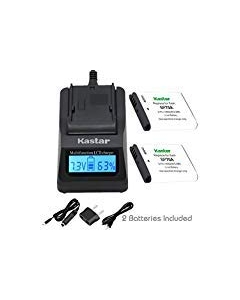 Kastar Ultra Fast Charger Kit and BP-70A Battery (2-Pack) for Samsung BP70A, EA-BP70A work with Samsung AQ100, DV150F, ES65, ES67, ES70, ES71, ES73, ES74, ES75, ES80, MV800, PL20, PL80, PL90, PL100, PL101, PL120, PL170, PL200, PL201, SL50, SL600, SL605, S
