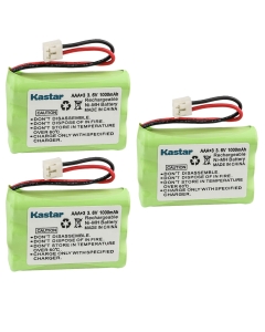 Kastar 3-Pack AAA 3.6V EH 1000mAh Ni-MH Battery for Motorola MD-4260/7101/7151/7161/7251//261/761/781/791/7101/7151/7161 SD4501/4502/4550/4551/4561/4581/D4591 SD7500/7501/7502/7561/7581 etc.