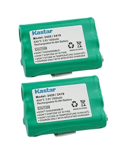 Kastar 2-Pack Battery Replacement for AT&T 8055420000, 8055430000 BATT-2419, BATT2419 Empire CPH-505, CPH505 GP GP70AAAH3BX ATEL0011, TEL0011, TEL-0011 Lenmar CB02419