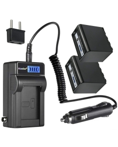 Kastar 2-Pack AG-VBR89 Battery and LCD AC Charger Compatible with Panasonic AJ-PCS060, AJ-PX230, AJ-PX270, AJ-PX270PJ, AJ-PX298, AJ-PX298MC, AJ-UX90, AJ-UX180, HC-X1, HC-X1000, HC-MDH2, HC-MDH2GK