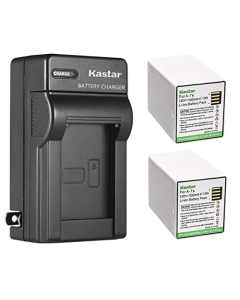 Kastar 2-Pack Battery and AC Wall Charger Replacement for Arlo A7 A-7a, A14 A-14a, 308-50019-02, 308-50034-01, 1INR19/66-4 Battery