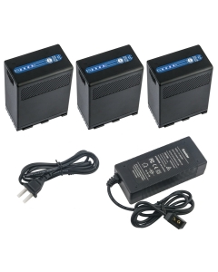 Kastar 3-Pack BP-A68 Battery and D-Tap Fast Charger Compatible with Canon EOS C220B PL Mount 4K UHD Digital Cinema Camera, EOS C300 MarkII PL Cinema EOS Camera, EOS C300 Mark III Digital Cinema Camera