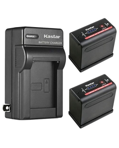 Kastar 2-Pack Battery and AC Wall Charger Compatible with Canon UC-X30Hi, UC-X40 UC-X40Hi, UC-X45, UC-X50, UC-X55, V40 V40Hi, V50Hi, V60Hi, V65Hi, V72, V75Hi, V400, V420, V500, V520, XF100, XF105