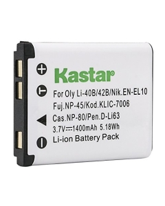 Kastar Replacement Battery for Nikon CoolPix S60 S80 S200 S203 S210 S220 S230 S500 S510 S520 S570 S600 S700 S3000 S4000 S5100 Digital Cameras