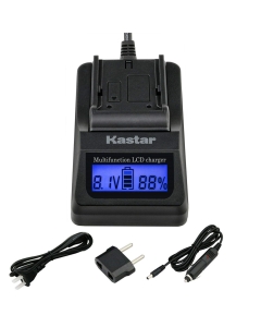 Kastar LCD Fast Charger with Car Adapter & USB Output Compatible with Olympus BLN-1 BLN1 Battery, Olympus BCN-1 BCN1 Charger, Olympus M-D E-M1, OM-D E-M5, OM-D E-M5 Mark II, Pen E-P5, Pen-F Cameras