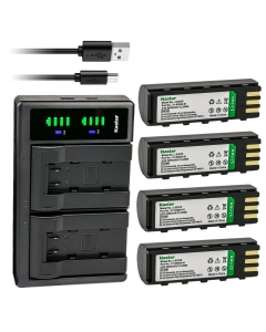 Kastar 4-Pack Battery and LTD2 USB Charger Compatible with Motorola 21-62606-01 Symbol 21-62606-01 BTRY-LS34IAB00-00 Zebra KT-BTYMT-01R HBM-LS3478 SY34L3-D Laser Scanner Battery