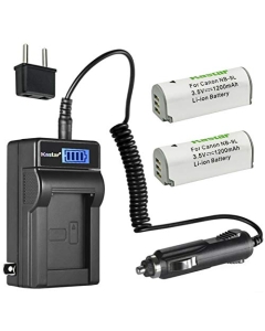 Kastar 2-Pack NB-9L Battery and LCD AC Charger Compatible with Canon PowerShot N, PowerShot N2, Powershot ELPH 510 HS, Powershot ELPH 520 HS, Powershot ELPH 530 HS, Powershot SD4500 is Digital Camera