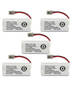 Kastar 5-Pack BT-1025 Battery Compatible with Uniden DECT2888-3 1780-2, Radio Shack 23-596 23596 23-931 23931 43-221 43221 43-223 43223 43-269 43269, BT1008 DCX200 Southwestern Bell BT1008 DCX200