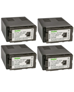 Kastar Battery 4 Pack Replacement for Panasonic VW-VBG6 VWVBG6 Battery and Panasonic AG-AC160A, AG-AC7, AG-AC130A, AG-AC160A, AG-HMC40, AG-HMC70, AG-HMC150, H68, H80, H90, H258, VDR-D50, D58, D310