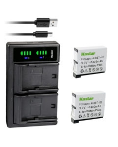 Kastar 2-Pack Battery and LTD2 USB Charger Replacement for Gopro AHDBT-401, AHBBP-401 Action Sport Camera, HERO4 Black, Hero 4 HD Black, HERO4 Silver, Hero 4 HD Silver Action Sport Camera