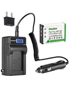 Kastar 1-Pack Battery + LCD AC Charger Compatible with Fujifilm NP-85 FNP-85 Sony NP-170 Toshiba PA3985 PA3985U-1BRS Ordro 084-07042L-062 084-07042L-075 Battery Fuji BC-85 BC-85A Sony CB-170 Charger