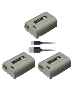 Kastar 3-Pack DMW-BLK22D Battery Replacement for Panasonic DMW-BLK22, Compatible with S5, S5 II, S5 IIX, GH5 II, GH6, G9 II Mirrorless Cameras